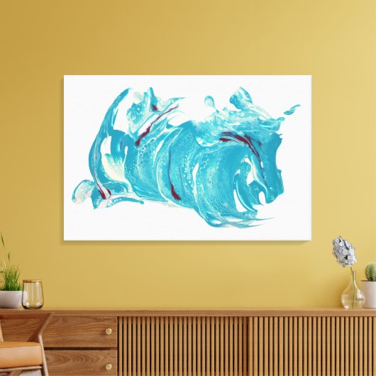 Canvas Art Print - "Running with the Wind" (Insitu (Woonkamer))