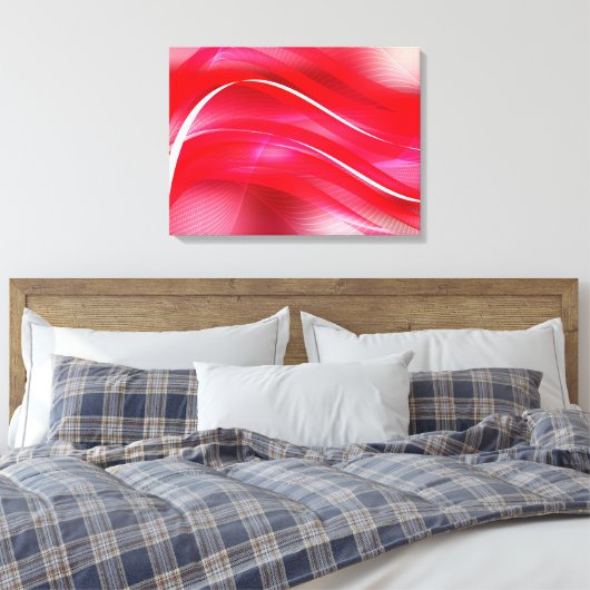 Canvas Art-Red Abstract (Insitu (Slaapkamer))