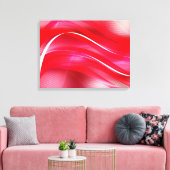 Canvas Art-Red Abstract Afdruk (Insitu (Woonkamer))