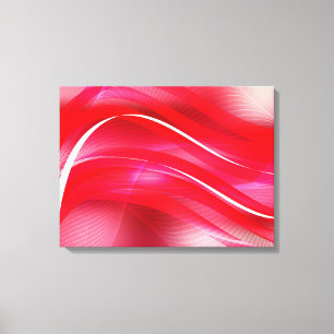 Canvas Art-Red Abstract Afdruk
