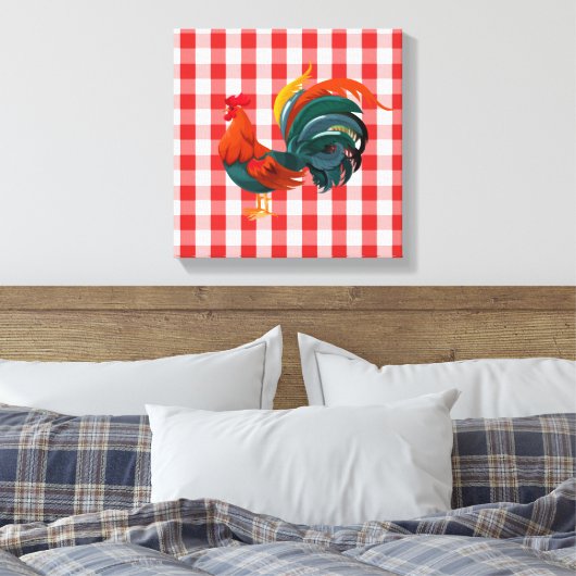 Canvas Art-Rooster (Insitu (Slaapkamer))
