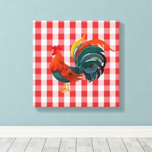 Canvas Art-Rooster (Insitu (Houten vloer))