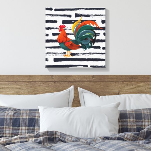 Canvas Art-Rooster (Insitu (Slaapkamer))
