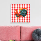 Canvas Art-Rooster Afdruk (Insitu (Woonkamer))