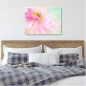 Canvas Art-roze bloem Afdruk (Insitu (Slaapkamer))