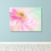 Canvas Art-roze bloem Afdruk (Insitu (Houten vloer))