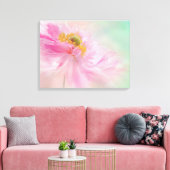 Canvas Art-roze bloem Afdruk (Insitu (Woonkamer))