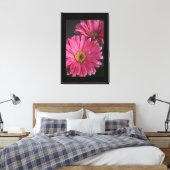 Canvas Art-roze madeliefjes (Insitu (Slaapkamer))
