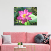Canvas Art-roze waterlelie (Insitu (Woonkamer))