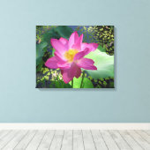 Canvas Art-roze waterlelie (Insitu (Houten vloer))