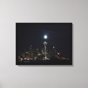 Canvas Art-Seattle Skyline Afdruk