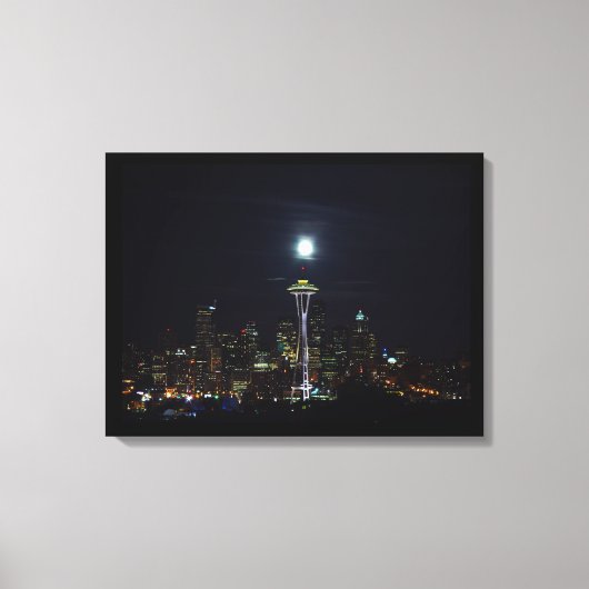 Canvas Art-Seattle Skyline Afdruk (Voorkant)
