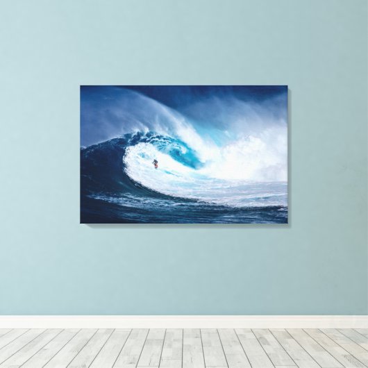 Canvas Art-Surfer Wave (Insitu (Houten vloer))