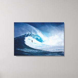 Canvas Art-Surfer Wave Afdruk