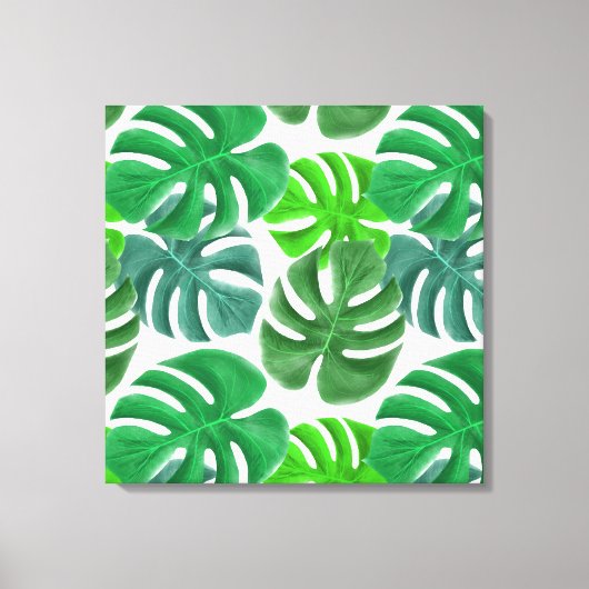 Canvas Art-Tropical Palm Print (Voorkant)