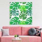 Canvas Art-Tropical Palm Print (Insitu (Woonkamer))