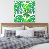Canvas Art-Tropical Palm Print (Insitu (Slaapkamer))