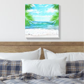 Canvas Art-tropisch strand Afdruk (Insitu (Slaapkamer))