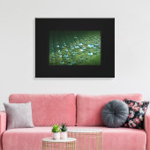 Canvas Art-Water druppeltjes Afdruk (Insitu (Woonkamer))