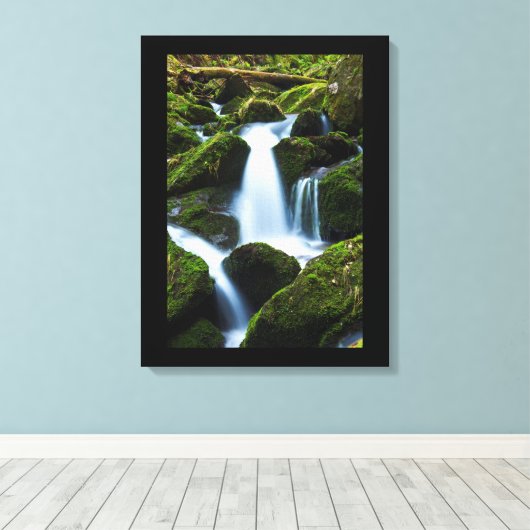 Canvas Art-Waterfall Afdruk (Insitu (Houten vloer))