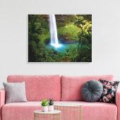 Canvas Art-Waterfall Afdruk (Insitu (Woonkamer))