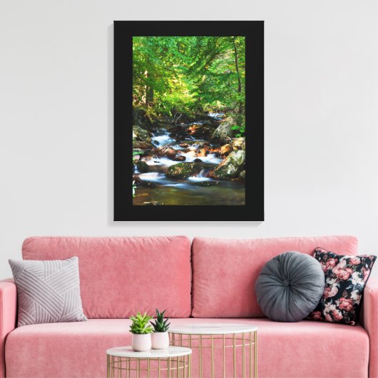 Canvas Art-Waterfall Afdruk (Insitu (Woonkamer))