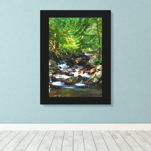 Canvas Art-Waterfall Afdruk (Insitu (Houten vloer))
