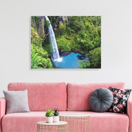 Canvas Art-Waterfall Afdruk (Insitu (Woonkamer))