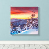 Canvas Art-Winter Scene (Insitu (Houten vloer))