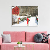 Canvas Art-Winter Scene (Insitu (Woonkamer))