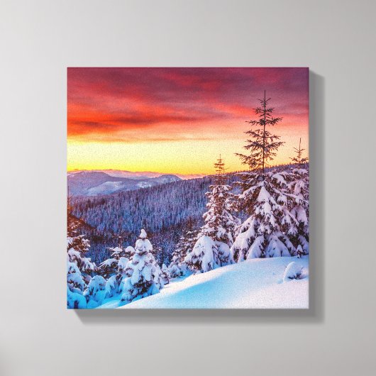 Canvas Art-Winter Scene Afdruk (Voorkant)