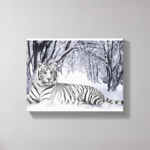 Canvas Art witte tijger