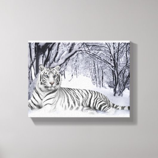 Canvas Art witte tijger Afdruk (Voorkant)