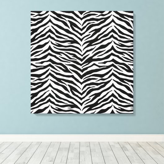 Canvas Art-Zebra Print (Insitu (Houten vloer))