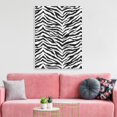 Canvas Art-Zebra Print (Insitu (Woonkamer))