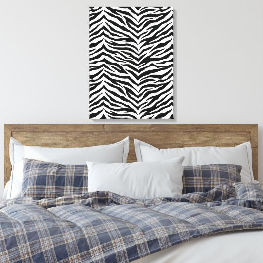 Canvas Art-Zebra Print (Insitu (Slaapkamer))