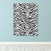 Canvas Art-Zebra Print (Insitu (Houten vloer))