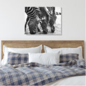 Canvas Art-Zebra's (Insitu (Slaapkamer))