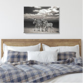 Canvas Art-Zebra's (Insitu (Slaapkamer))