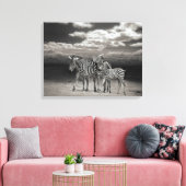Canvas Art-Zebra's (Insitu (Woonkamer))