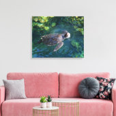 Canvas Art-Zee Turtle (Insitu (Woonkamer))