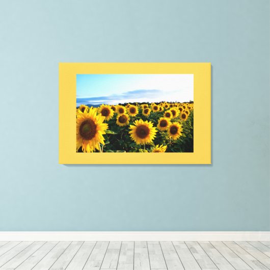 Canvas Art-Zonnebloemen (Insitu (Houten vloer))