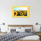 Canvas Art-Zonnebloemen Afdruk (Insitu (Slaapkamer))