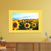 Canvas Art-Zonnebloemen Afdruk (Insitu (Woonkamer))