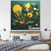 Canvas Arte Abstracto Biodiversidad Viva Conexión Afdruk (Insitu (Slaapkamer))