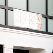 Canvas Baby shower Banner. Outdoor kwaliteit. Spandoek (Buitenkant Gebouw)