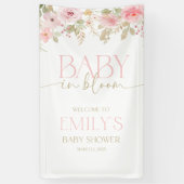 Canvas Baby shower Banner. Outdoor kwaliteit. Spandoek (Verticaal)
