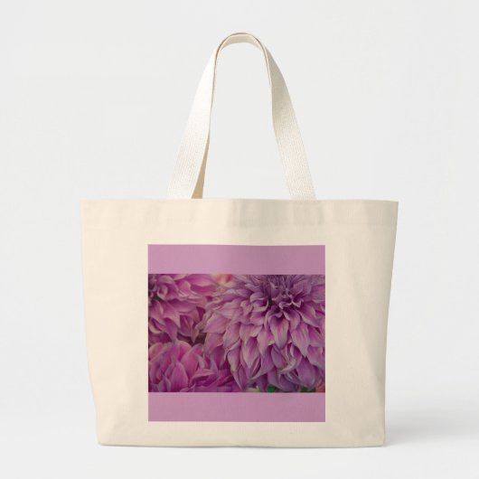 Canvas Bag, Dahlia # 151 Grote Tote Bag (Voorkant)