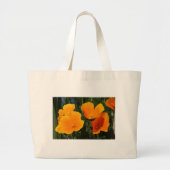 Canvas Bag, "VIER CALIFORNIA POPPIES" Grote Tote Bag (Voorkant)