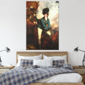 Canvas Banastre Tarleton door Joshua Reynolds Afdruk (Insitu (Slaapkamer))